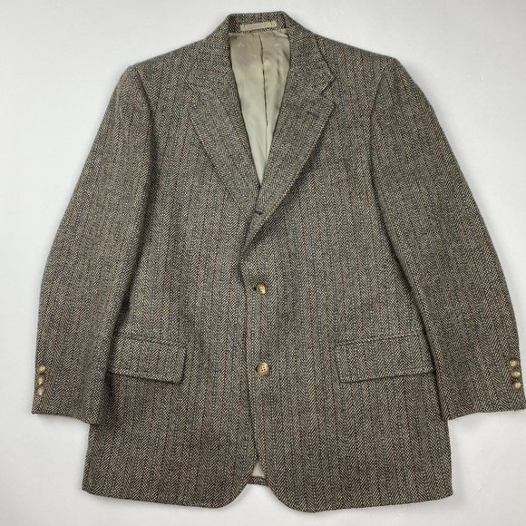 J Press Suits & Blazers Vintage J Press Donegal Mist Handwoven 32 Roll Tweed Blazer Mens 4